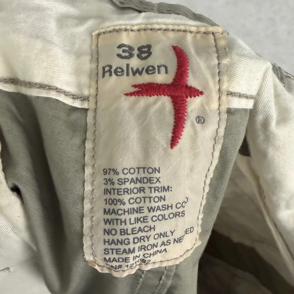 Relwen Flyweight Flex Chino Pants Men 38 Muted Olive Green Stretch Huckberry